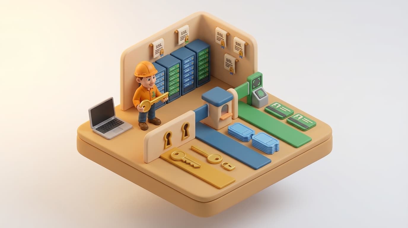 Security checkpoint illustrating PI Web API authentication methods
